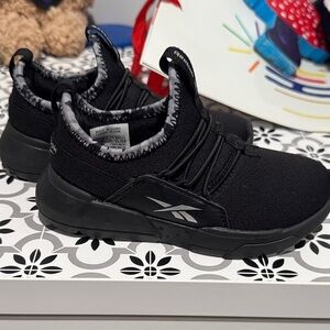 Reebok Kids Black and Gray Sneakers